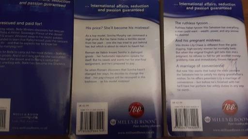 Books : three Romance Books