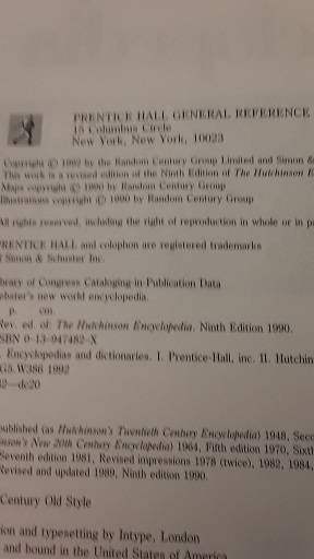 Book : Webster's New World Encyclopedia