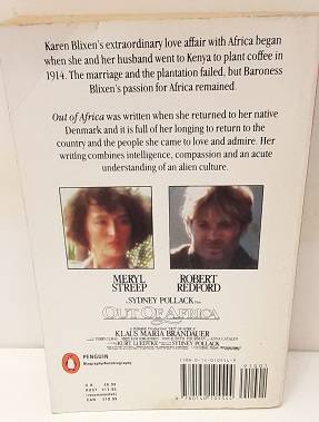 Books - Out of Africa , Karen Blixen