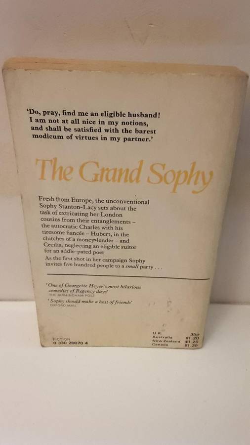 Book :  The Grand Sophy , Georgette Heyer