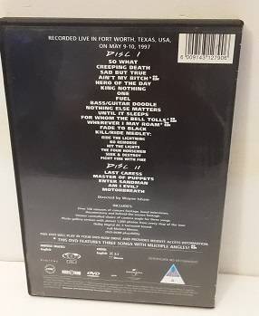 DVD  movie  : Metallica , Cunning Stunts 2 disc   - good condition