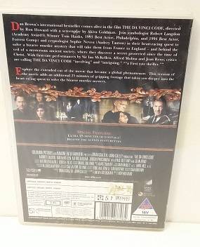 DVD movie  :   The Da Vinci's Code   2 disc