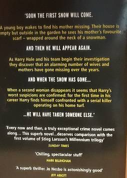 Books :  The Snowman , Jo Nesbo ( paperback )