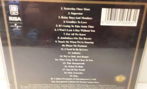 CD  music - The Carpenters Gold Greatest Hits