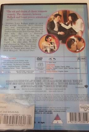 DVD movie   :  Two Weeks Notice