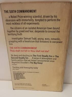 Book :  The sixth command- ment , Lawrence Sanders