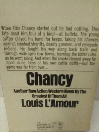 Books : Chancy , Louis L'Amour - paperback
