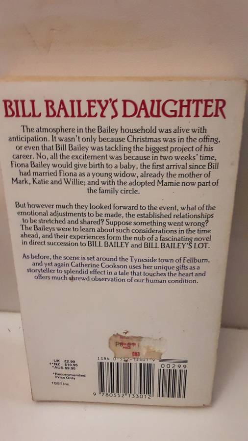 Book : Bill Bailey's Daughter , Catherine Cookson