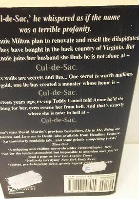 Book  - Cul-de-Sac , David Martin