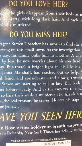 Books :    Have you seen her , Karen Rose ( paperback )