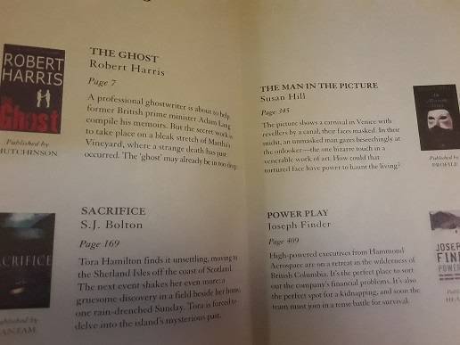 Book :  Select Editions , the ghost , sacrifice , the man in the picture , power play - hardcover