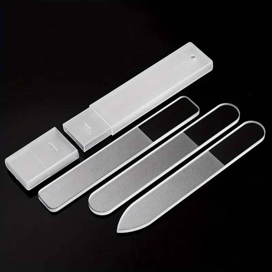 Nano Glass Nail Files  Nail Polishing Files  Glass Nail File Set  3pcs Nail File Kit  Nail Care Tool