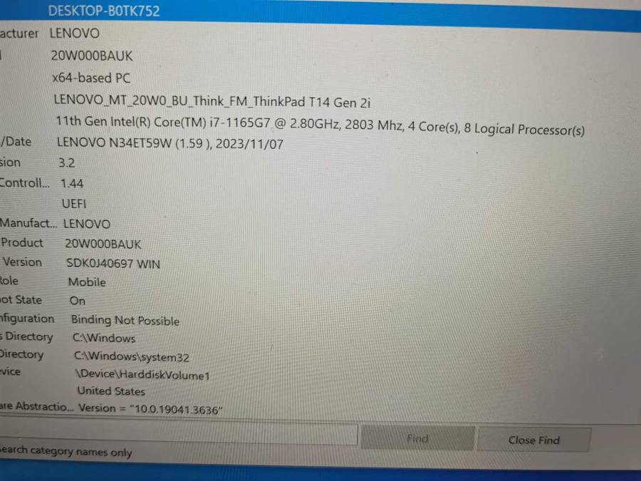 LENOVO T14 Gen 2,corei7 11th Generation
