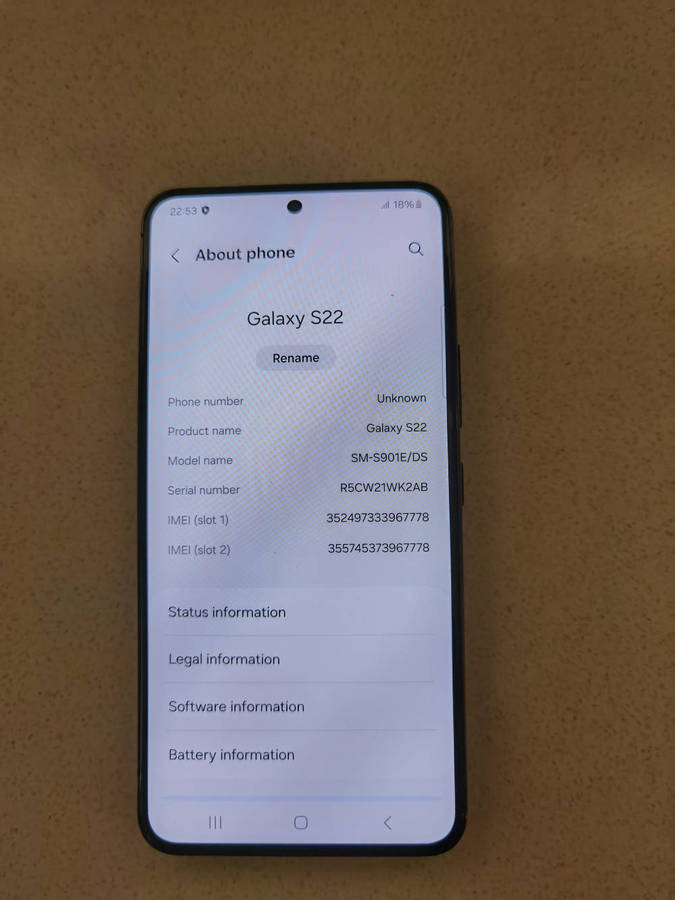 Samsung S 22,SM-901E DS