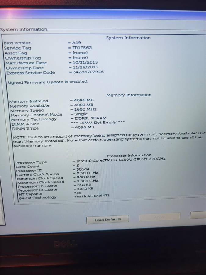 DELL LATITUDE E5450