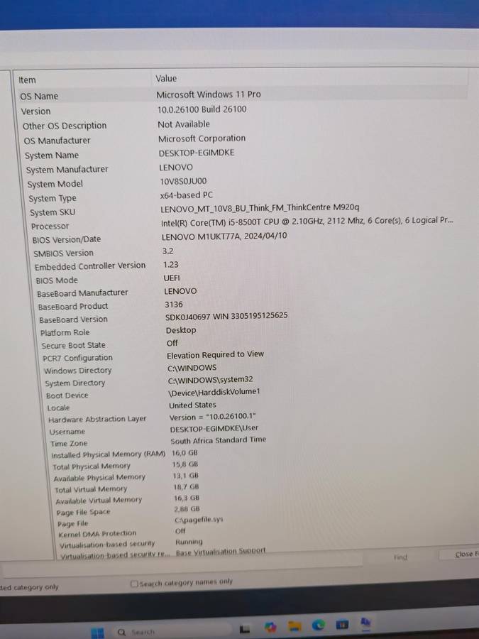 lenovo think centre TIO22 GEN 3 NON-TOUCH