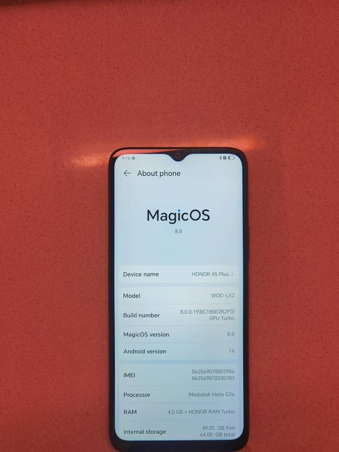 HONOR X5 PLUS