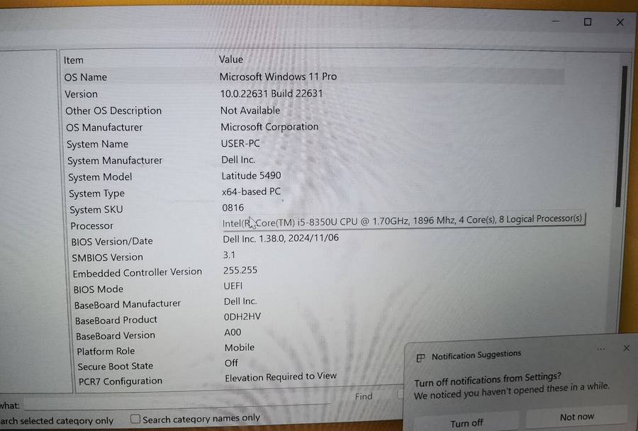 Dell Latitude 5490