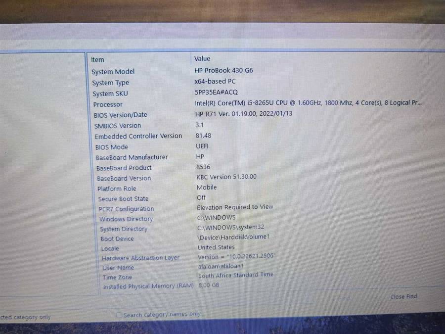 HP pro book 430 G6