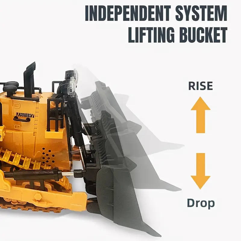 RC Bulldozer  Construction Vehicle with Lights & Sounds