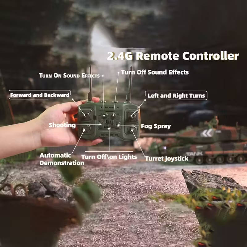 1:24 Remote Control Tank Model - Fires BBs
