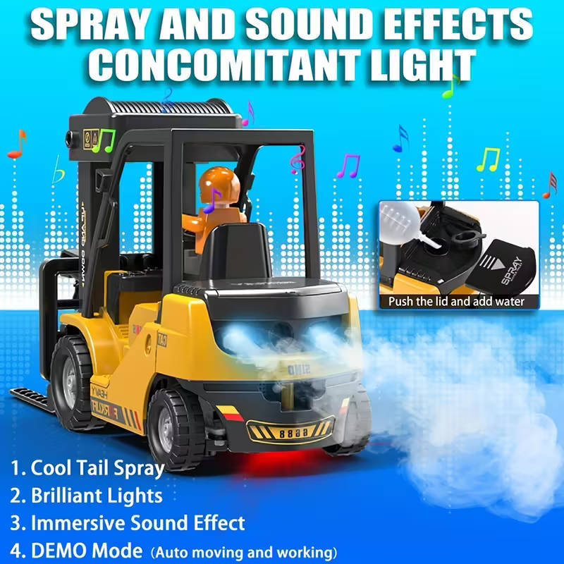 RC Forklift  11 Channel Construction Toy