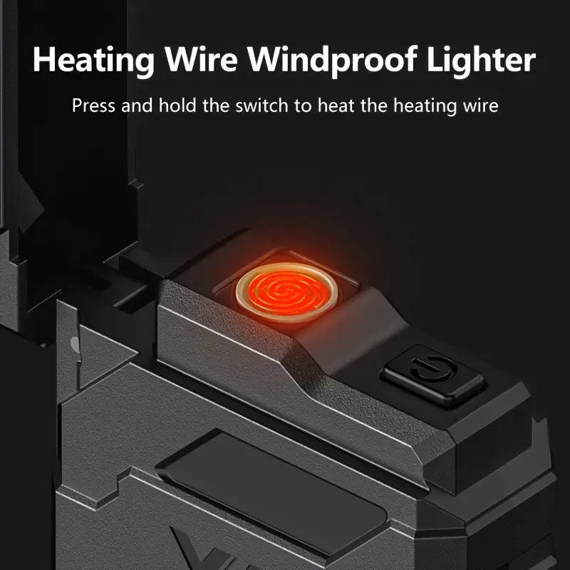 Smiling Shark 2-in-1 COB Flashlight & Lighter