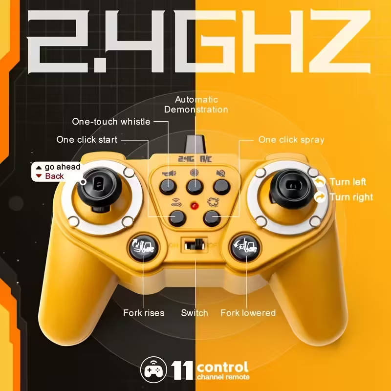 RC Forklift  11 Channel Construction Toy