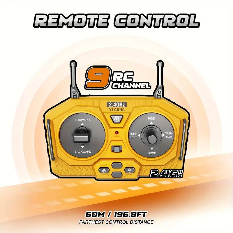 RC Bulldozer  Construction Vehicle with Lights & Sounds