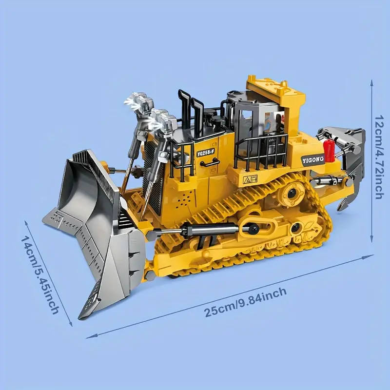 RC Bulldozer  Construction Vehicle with Lights & Sounds