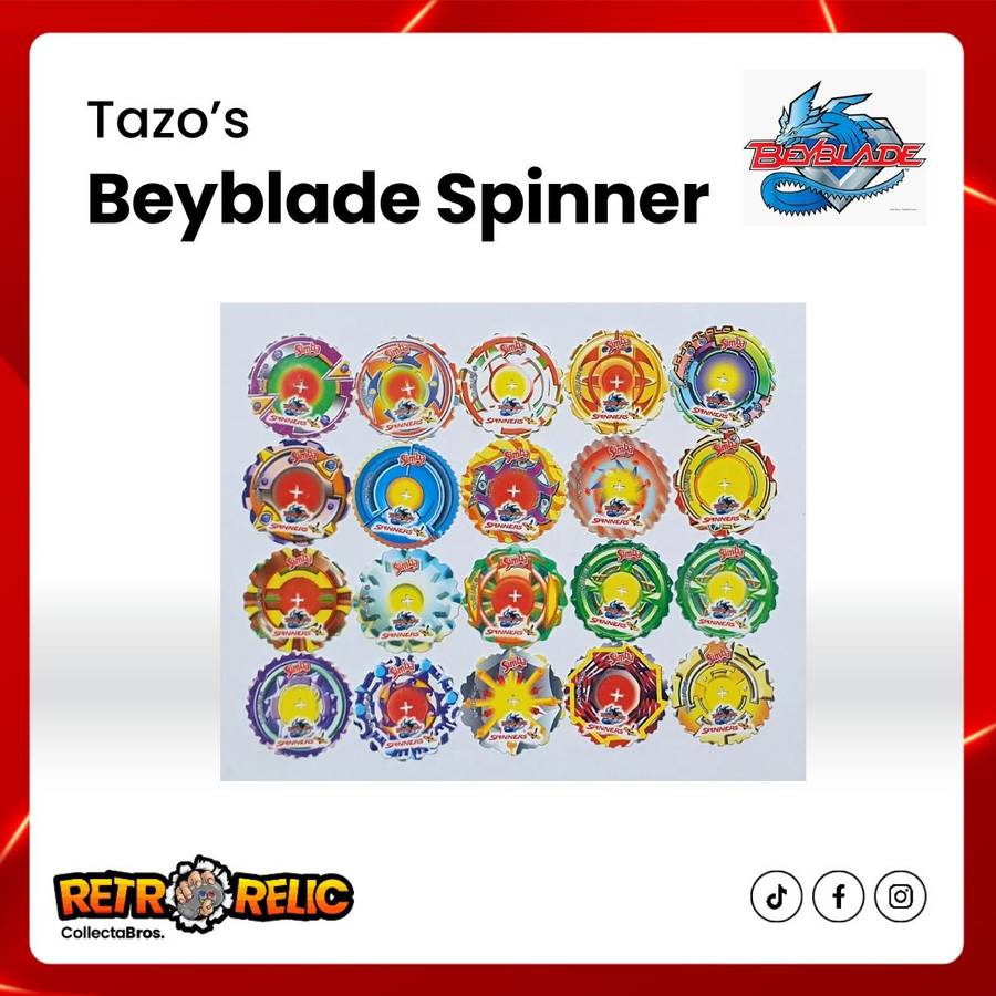 Beyblade Spinner Tazo's - Includes 40 Tazo's