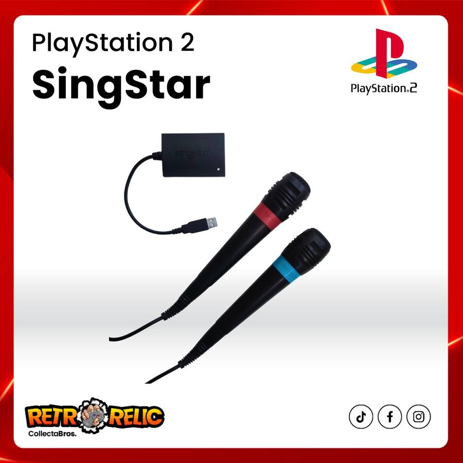 SingStar Mics Including Two Games - PlayStation Two (PS2)!