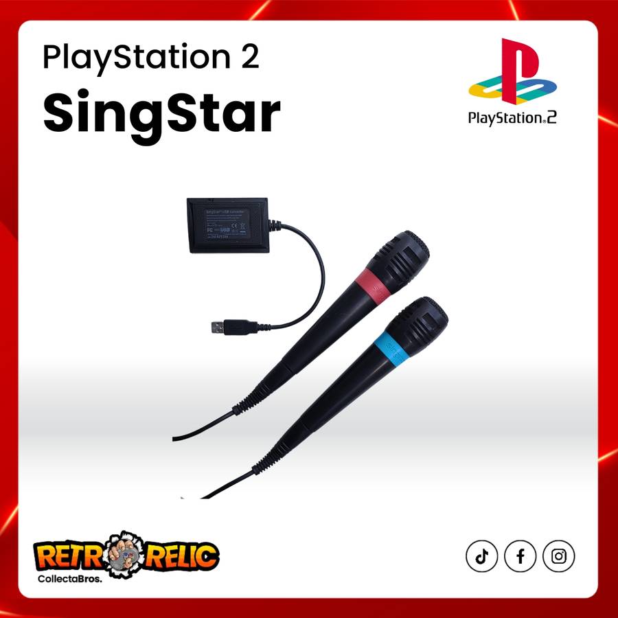 SingStar Mics Including Two Games - PlayStation Two (PS2)!