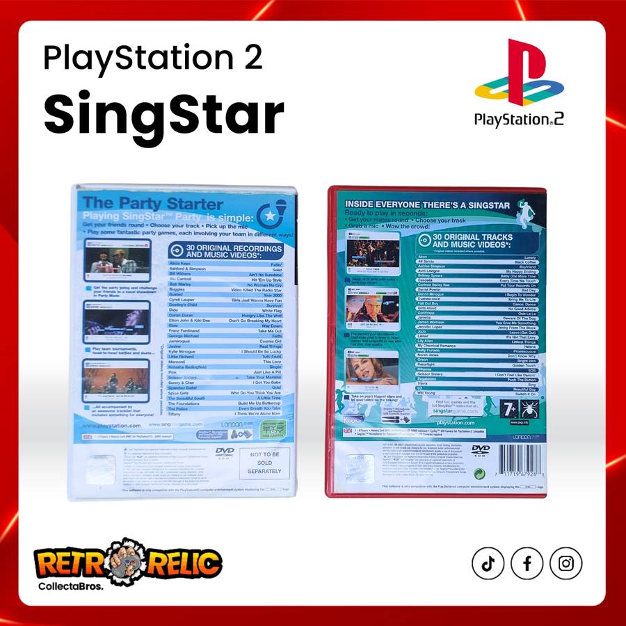 SingStar Mics Including Two Games - PlayStation Two (PS2)!