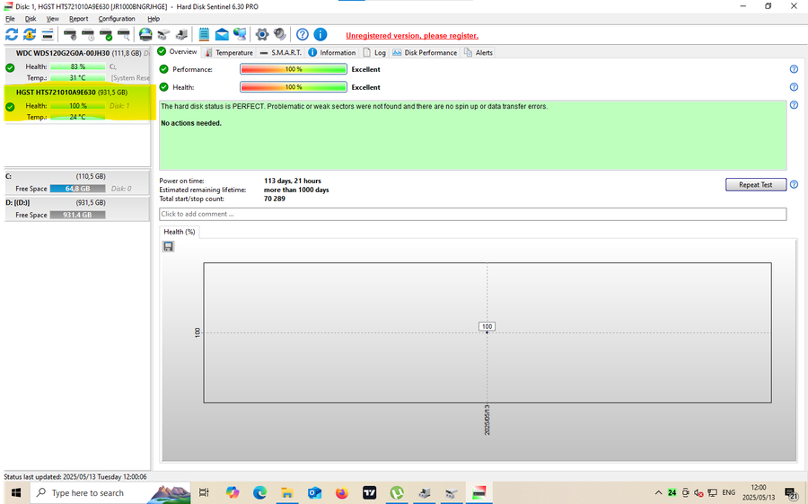 HGST  2.5" SATA III  1TB Hard Drive