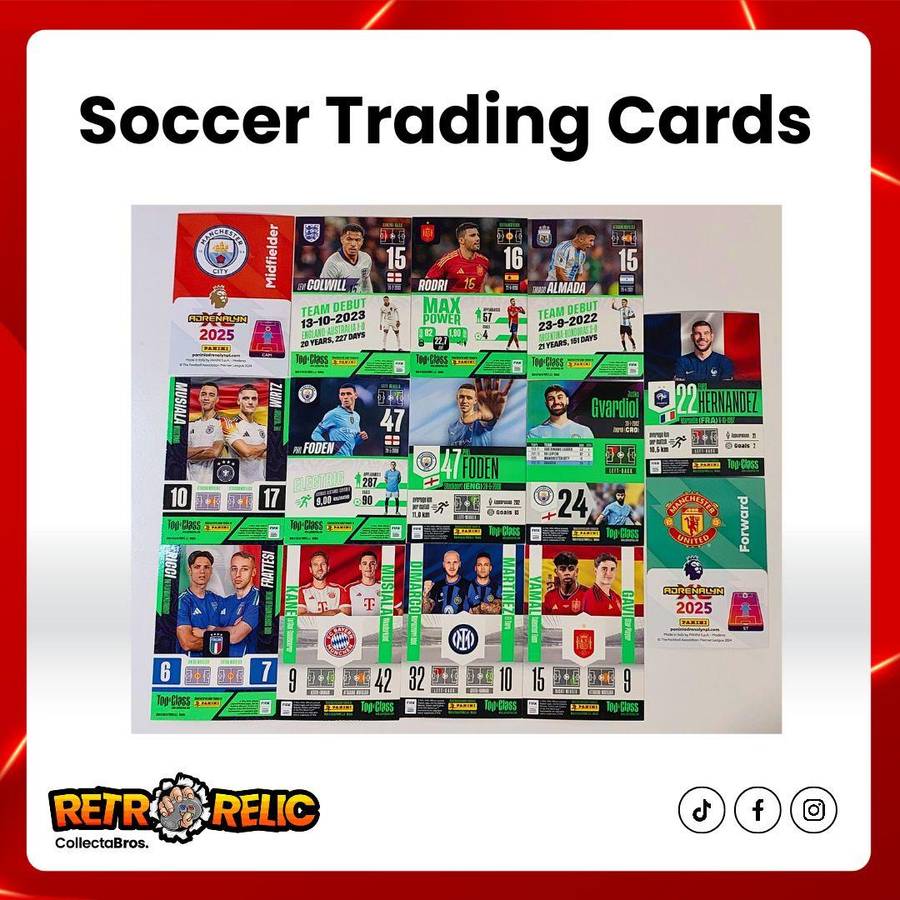 Panini Soccer Trading Cards + Card Holder Tin!