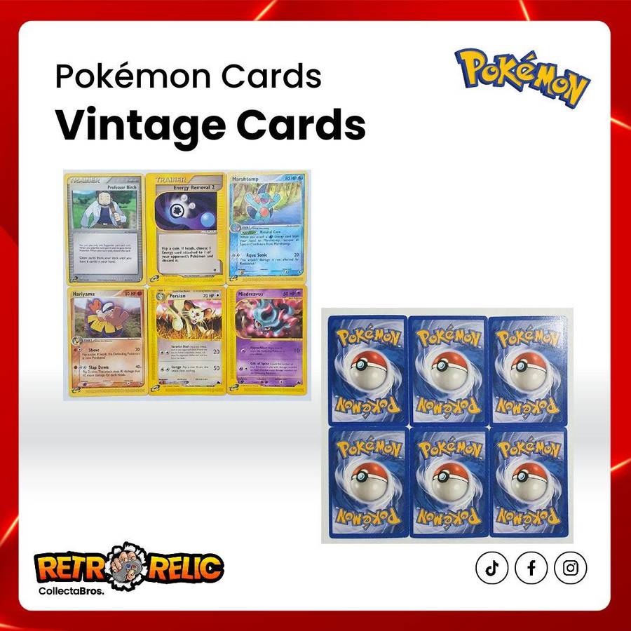 Pokémon Original Vintage Cards + Tazo's!