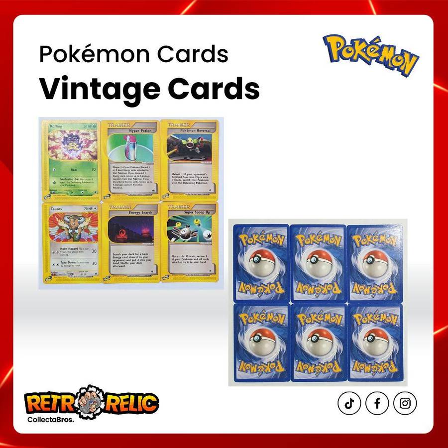 Pokémon Original Vintage Cards + Tazo's!