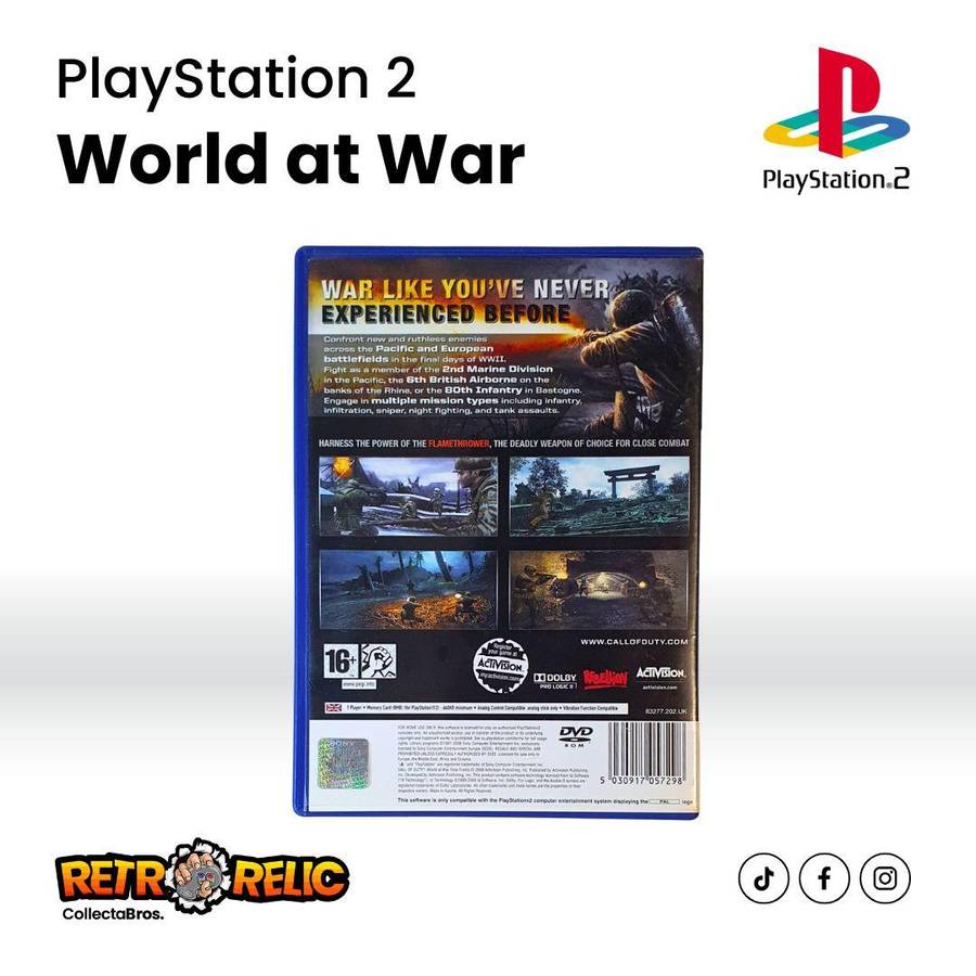 Call of Duty World at War - Final Fronts PlayStation Two (PS2) videogame