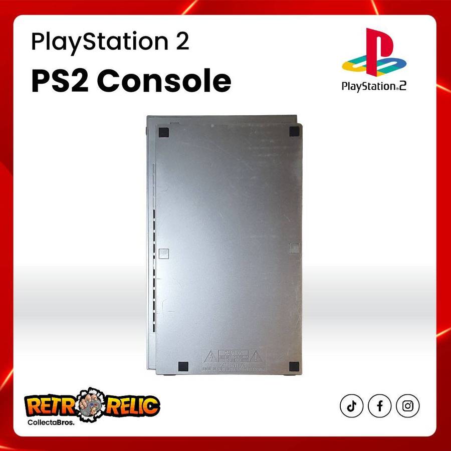 PlayStation Two (PS2) Silver Console Bundle!