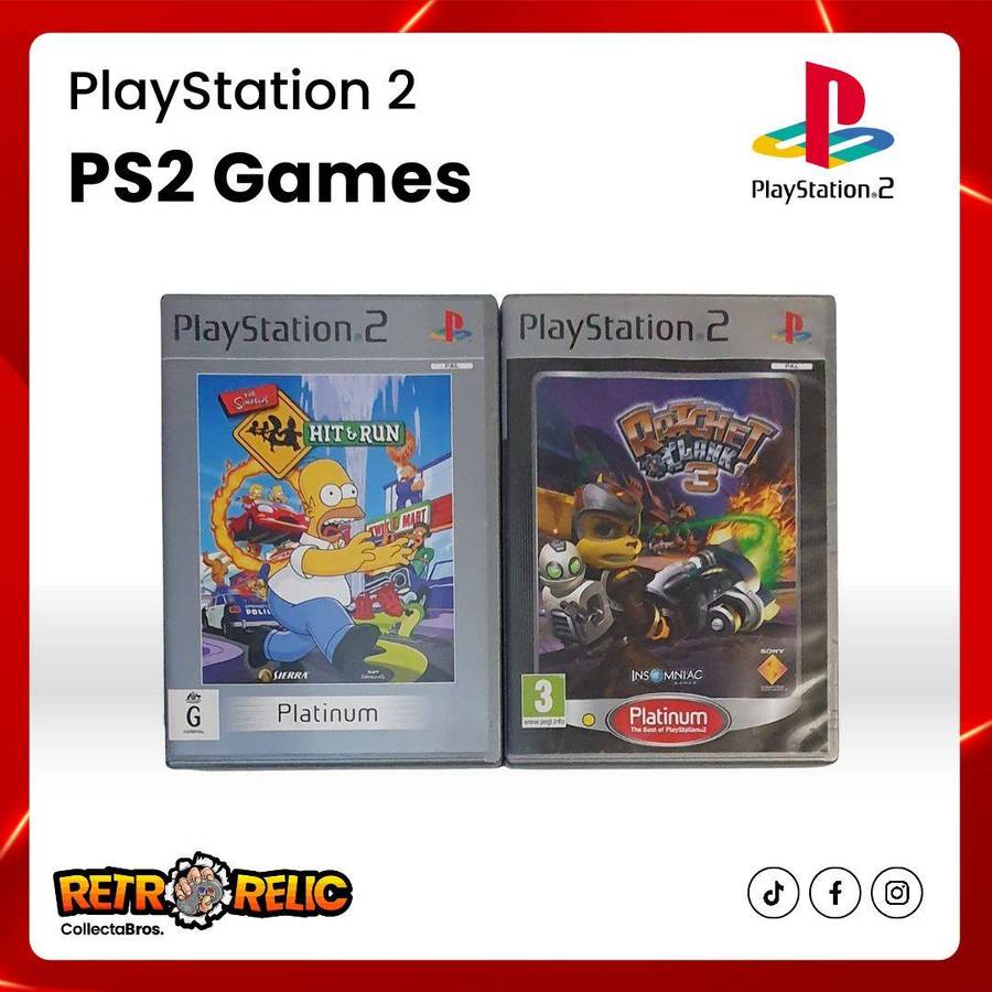 PlayStation Two (PS2) Silver Console Bundle!