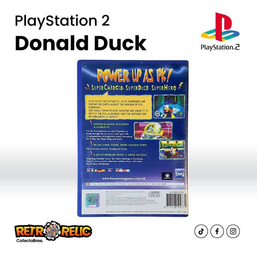 Disneys Donald Duck PK (PS2) videogame