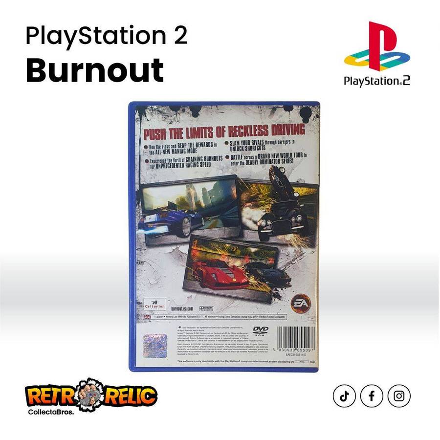 Burnout Dominator PlayStation Two (PS2) videogame