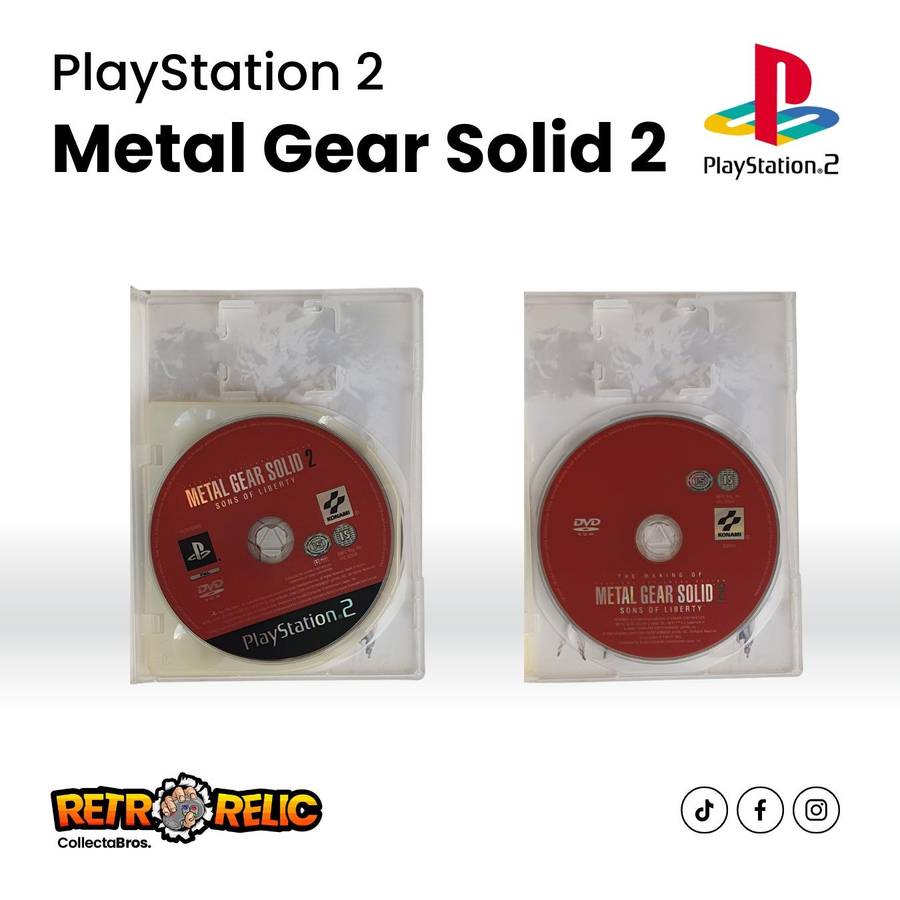 Metal Gear Solid 2: Sons of Liberty with Bonus Disc (PS2) videogame