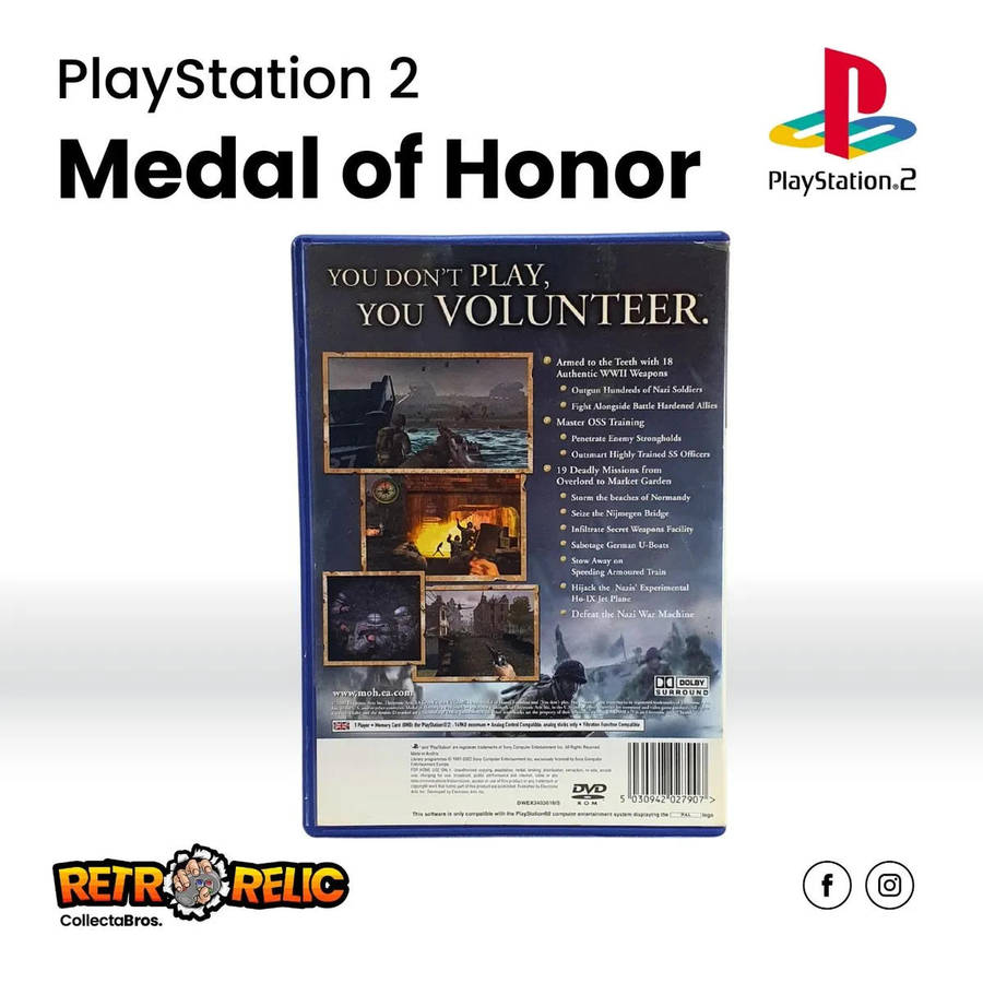 Medal of Honor Frontline PlayStation Two (PS2) videogame