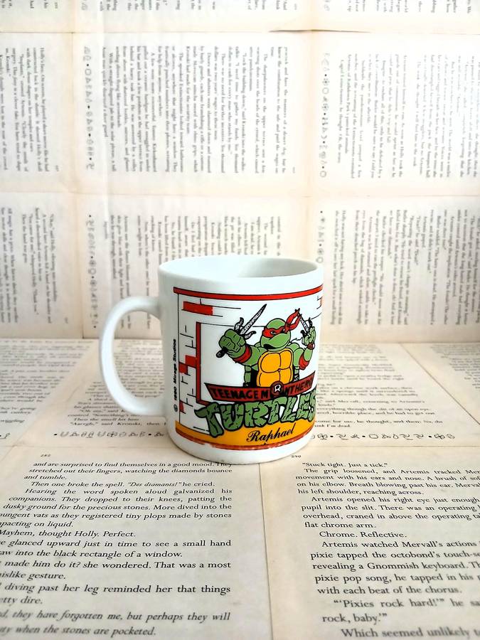 Vintage Teenage Mutant Ninja Turtles Mug - Raphael [1990 Mirage Studio]