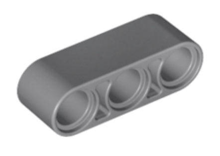 LEGO Technic, Technic, Liftarm Thick 1 x 3 ~ {Dark Bluish Grey}