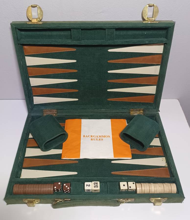 Vintage Corduroy  Backgammon Set (38cm x 25cm)