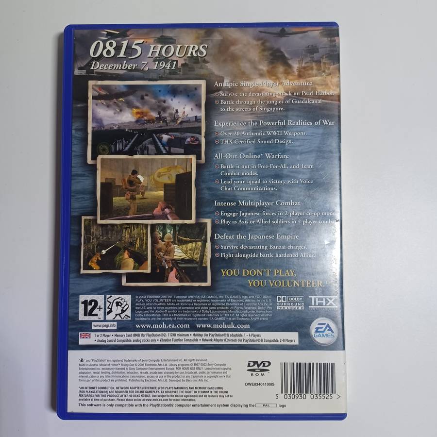 Medal of Honor: Rising Sun Ps2 / tested working (re-list non payment)