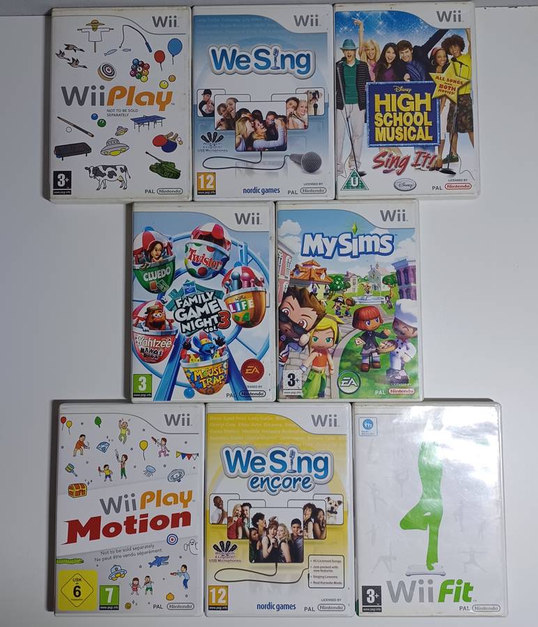8 x Nintendo Wii Games Bundle (all tested working)